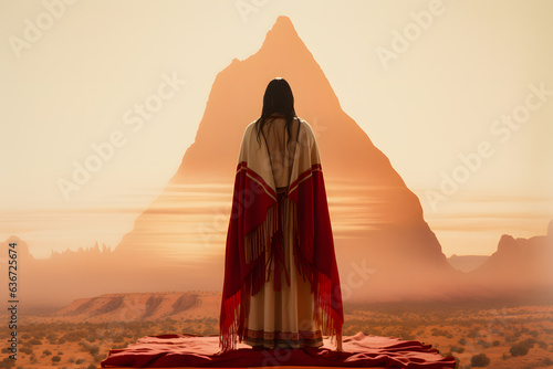 Native American sacred mountain photo