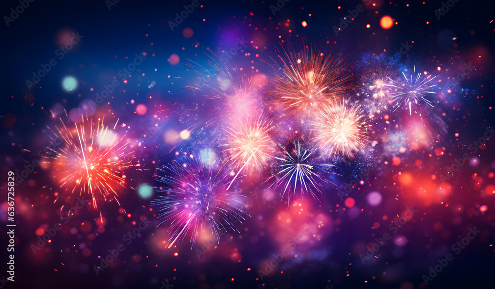 Photo sparkling red green yellow fireworks Photo sparkling red green yellow fireworks