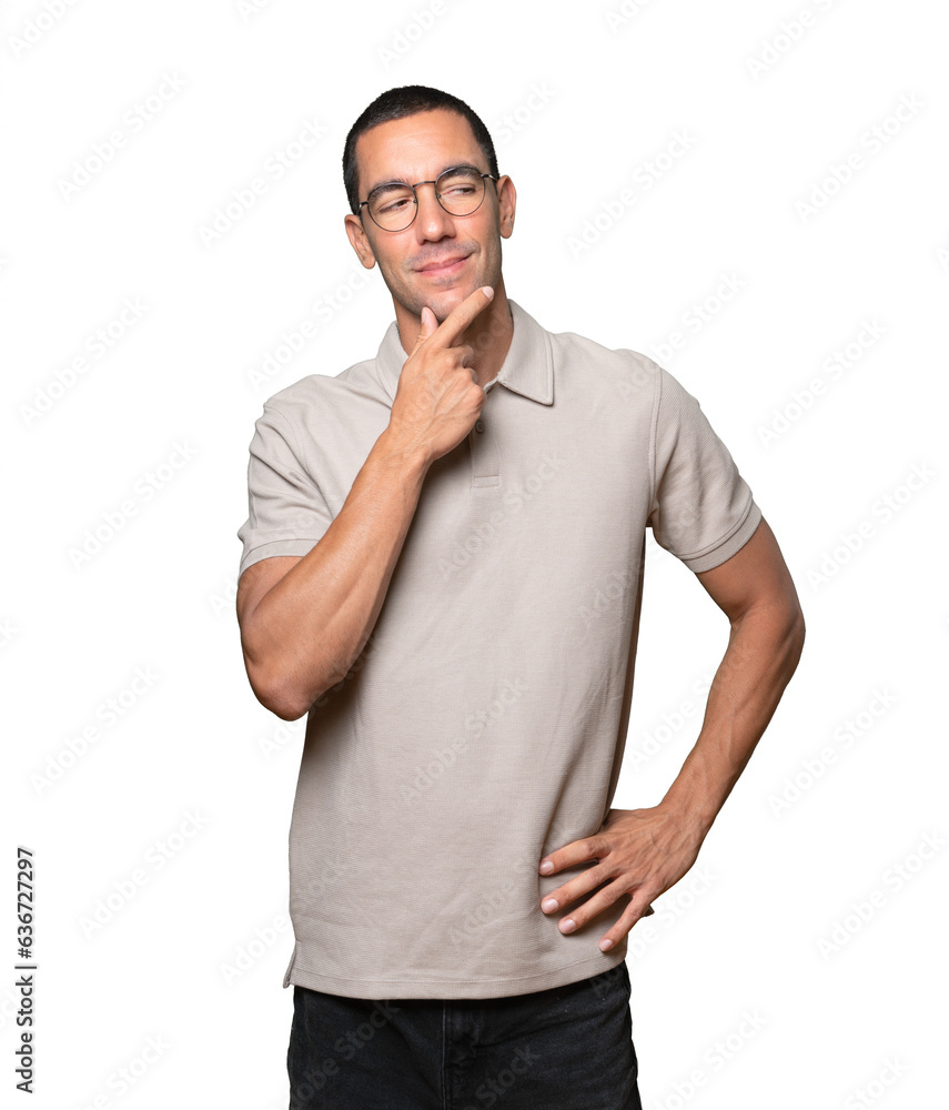 Crazy young man making a gesture of despair Crazy young man making a gesture of despair