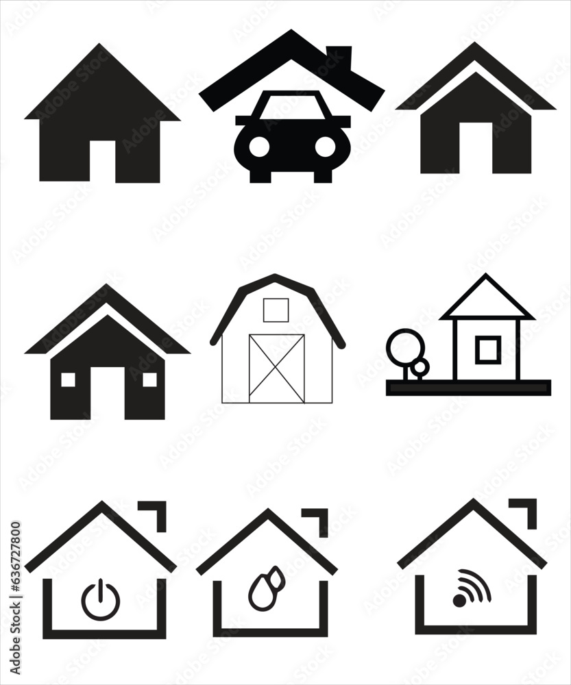 Set of thin line icons of homes and real estate. Outline symbol collection. Editable vector stroke. 256x256 Pixel Perfect scalable to 128px, 64px... Set of thin line icons of homes and real estate. Outline symbol collection. Editable vector stroke. 256x256 Pixel Perfect scalable to 128px, 64px...