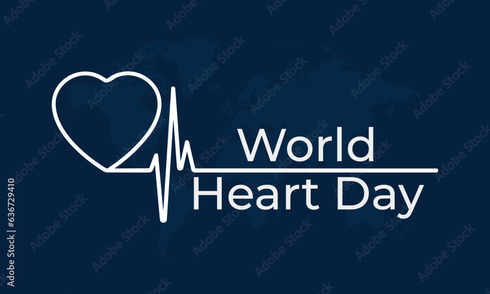 World Heart Day, Heart Day Poster, September 29. Important day
