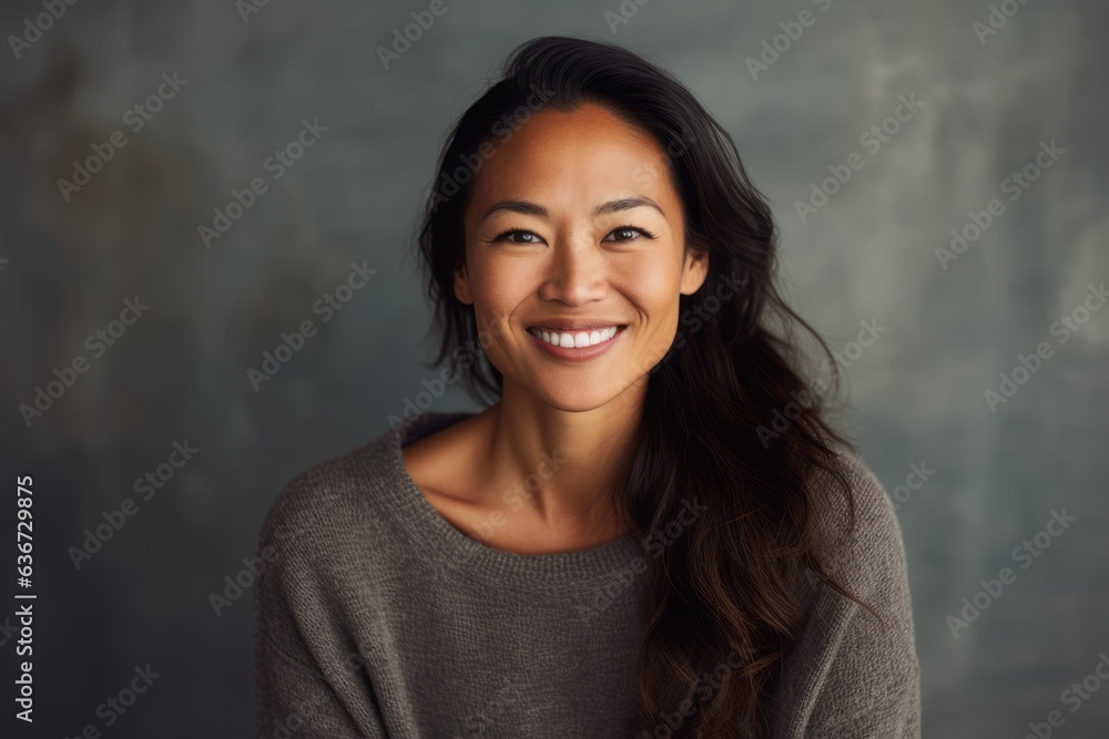 Portrait of a smiling young asian woman looking at the camera Portrait of a smiling young asian woman looking at the camera