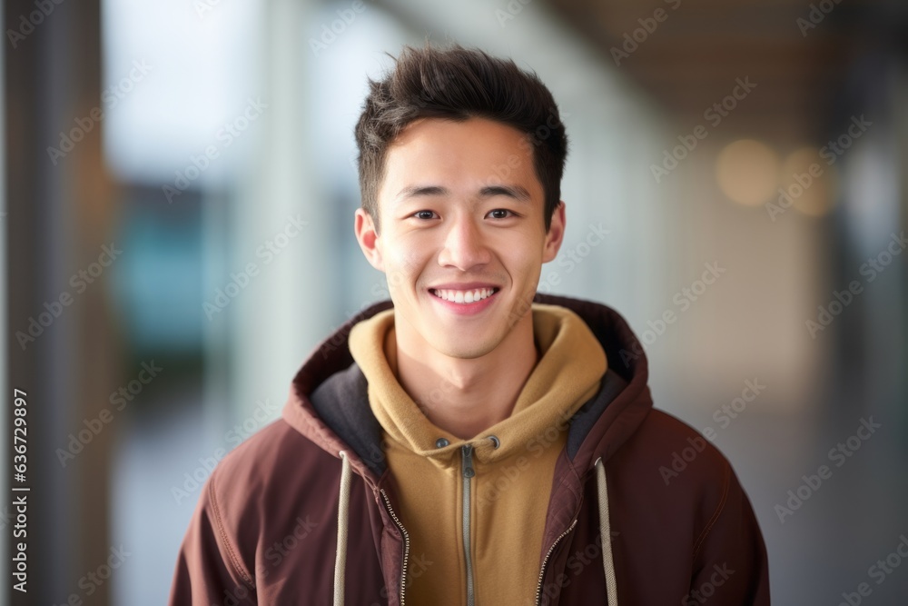 Portrait of a young asian man smiling at the camera. Portrait of a young asian man smiling at the camera.