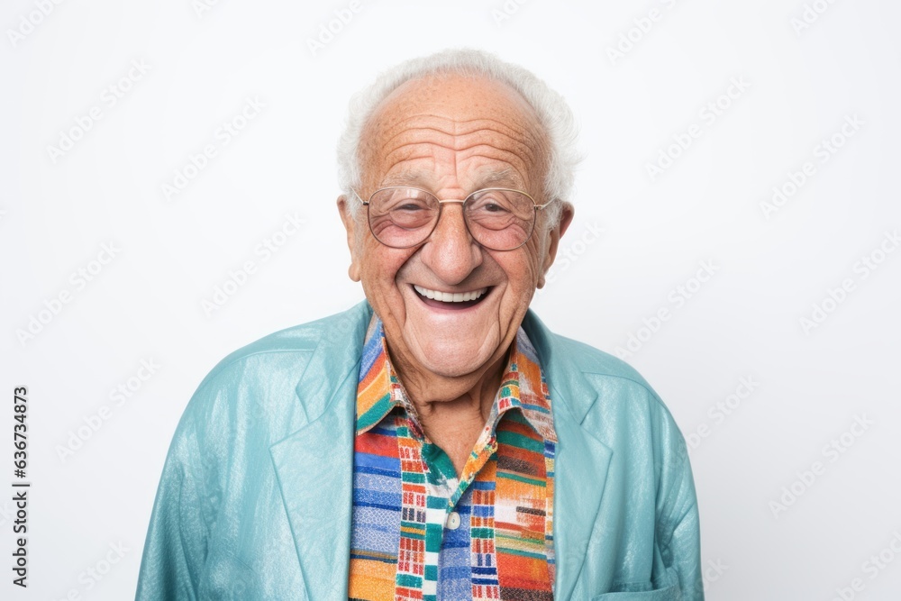 Portrait of happy senior man laughing at camera on white background. Portrait of happy senior man laughing at camera on white background.