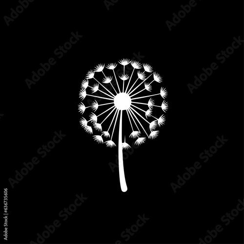 Dandelion | Minimalist and Simple Silhouette - Vector illustration