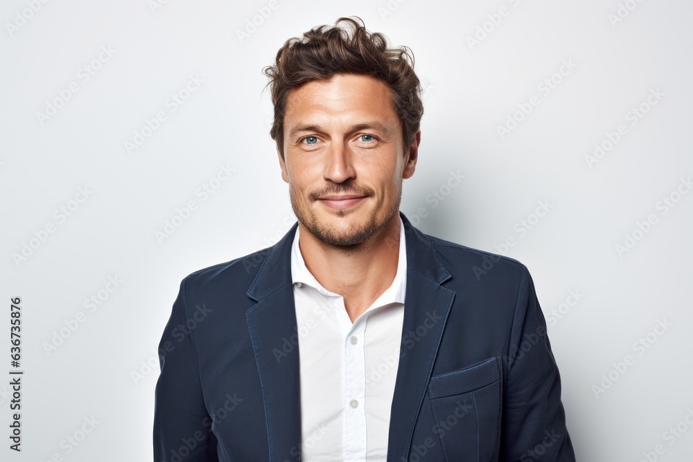 Portrait of a handsome young man in a suit smiling at the camera Portrait of a handsome young man in a suit smiling at the camera
