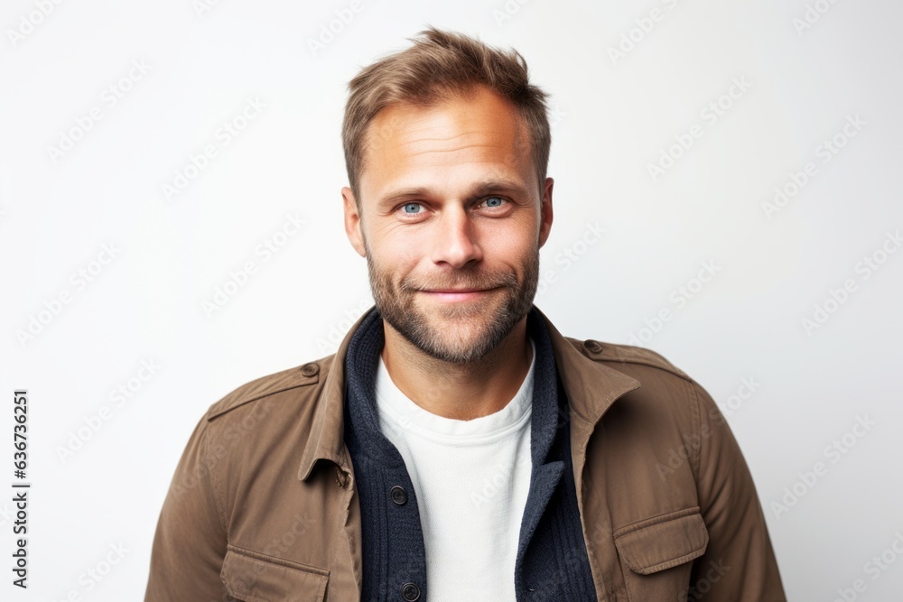 Portrait of a handsome young man isolated on a white background. Portrait of a handsome young man isolated on a white background.