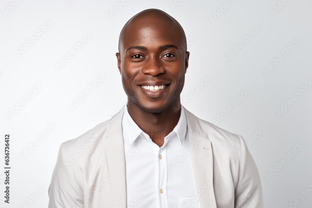 Portrait of a happy young african american man on white background Portrait of a happy young african american man on white background