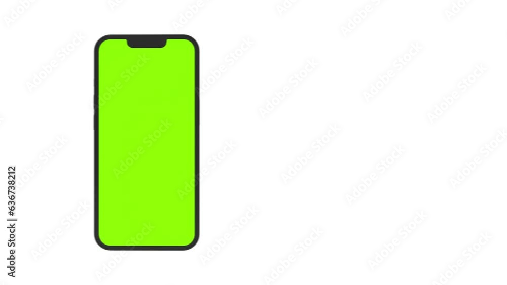 smartphone with green screen isolated on black background presentation mockup smartphone with green screen isolated on black background presentation mockup