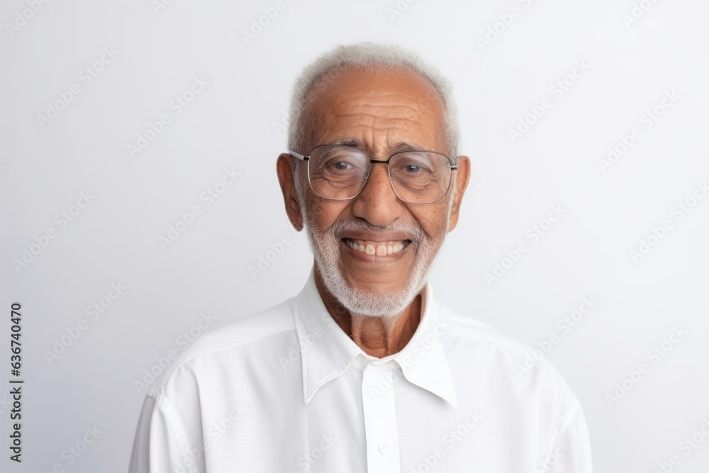 Portrait of senior asian man with eyeglasses on white background Portrait of senior asian man with eyeglasses on white background