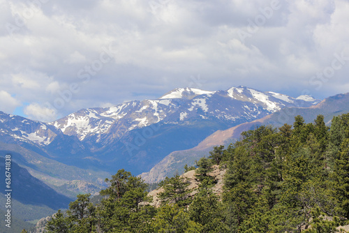 Estes Park Colorado Rocky Mountain Hiking Trial Views © GWells