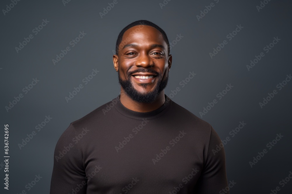 Portrait of a happy african american man smiling at camera