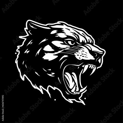 Panther   Minimalist and Simple Silhouette - Vector illustration
