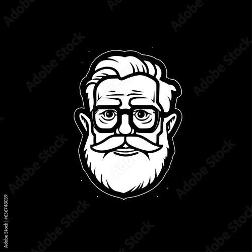 Papa - Minimalist and Flat Logo - Vector illustration