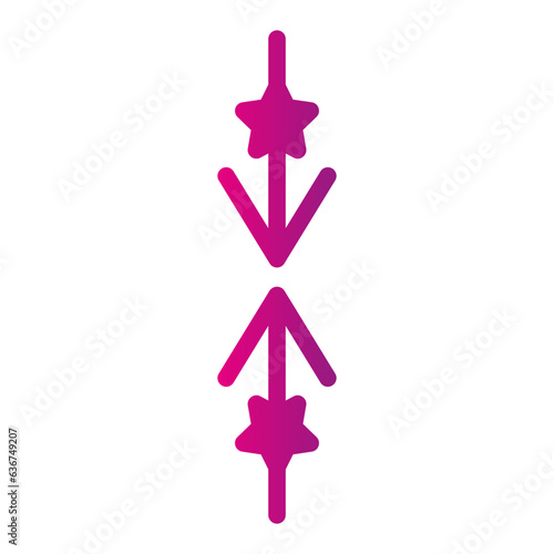 Icon Arrow is an image that shows direction or orientation. This is very helpful in guiding users or making navigation easier on apps and websites.