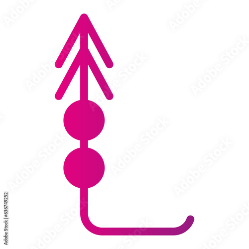 Icon Arrow is an image that shows direction or orientation. This is very helpful in guiding users or making navigation easier on apps and websites.