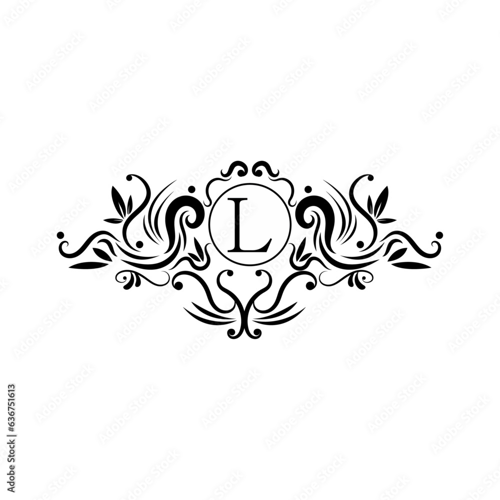 Elegant Premium Design logo Alphabet L