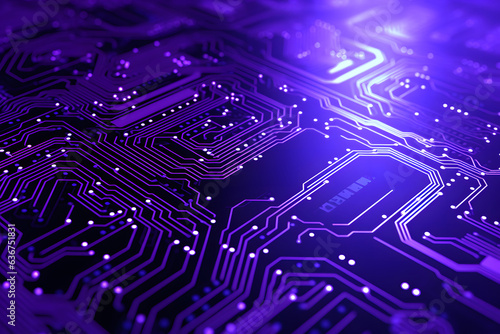 purple Abstract computer circuit Background