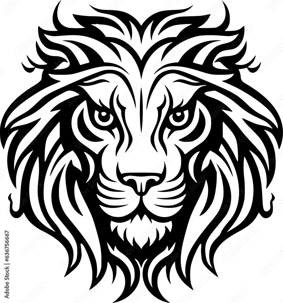 Fototapeta premium Tiger | Minimalist and Simple Silhouette - Vector illustration