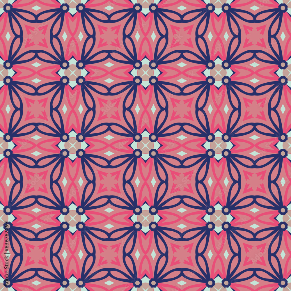 Seamless Pattern with stylized Flowers Element. Abstract Texture Designs can be used for Backgrounds, Motifs, Textile, Wallpapers, Fabrics, Gift Wrapping, Templates. Vector Seamless Pattern with stylized Flowers Element. Abstract Texture Designs can be used for Backgrounds, Motifs, Textile, Wallpapers, Fabrics, Gift Wrapping, Templates. Vector
