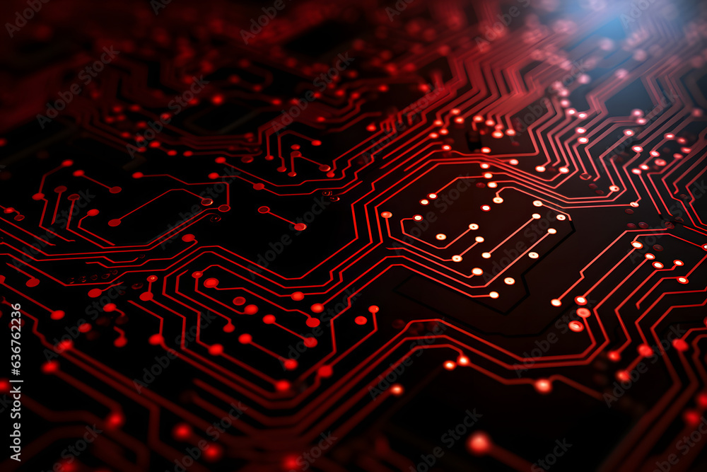 red Abstract computer circuit Background red Abstract computer circuit Background