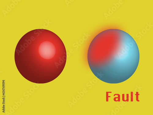 Fault, abstract illustration 