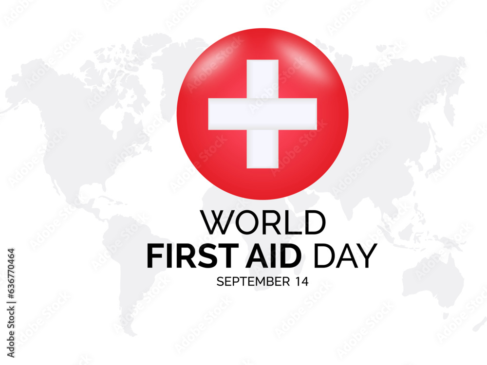 World First Aid Day Emphasizes Life-Saving Skills, Education, and Resilience. Preparedness and Safety vector illustration banner template. World First Aid Day Emphasizes Life-Saving Skills, Education, and Resilience. Preparedness and Safety vector illustration banner template.