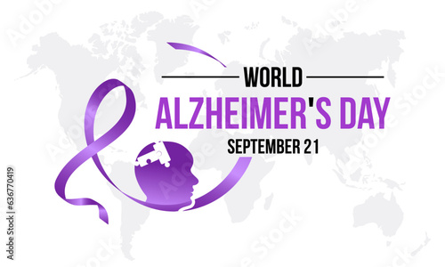 World Alzheimer's Day Highlights Advocacy, Support, and Research for Memory Disorders. Fostering Global Awareness vector illustration banner template.