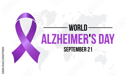 World Alzheimer's Day Highlights Advocacy, Support, and Research for Memory Disorders. Fostering Global Awareness vector illustration banner template.