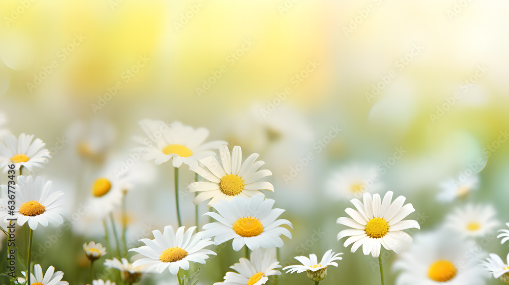 daisy on blurred background, pretty daisy