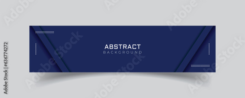 Linkedin banner with blue color abstract background