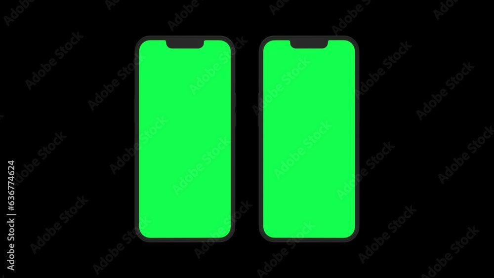 smartphone with green screen isolated ui ux presentation mockup on black background smartphone with green screen isolated ui ux presentation mockup on black background