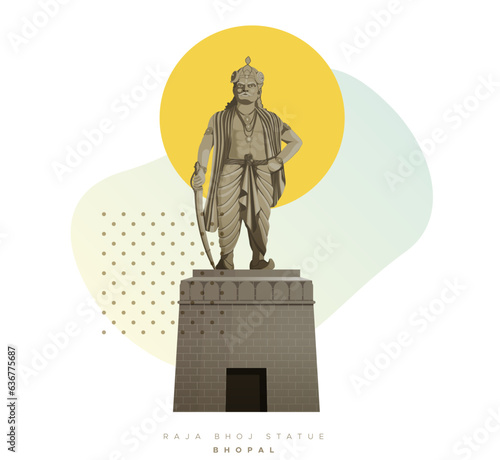 Raja Bhoj Statue - City of Bhopal - Stock Icon