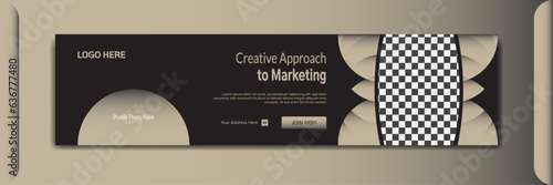 Clean LinkedIn cover And banner design fore social media marketing