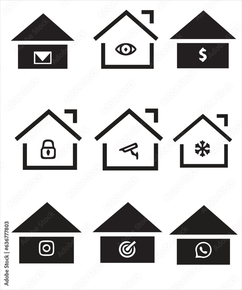 Set of thin line icons of homes and real estate. Outline symbol collection. Editable vector stroke. 256x256 Pixel Perfect scalable to 128px, 64px... Set of thin line icons of homes and real estate. Outline symbol collection. Editable vector stroke. 256x256 Pixel Perfect scalable to 128px, 64px...