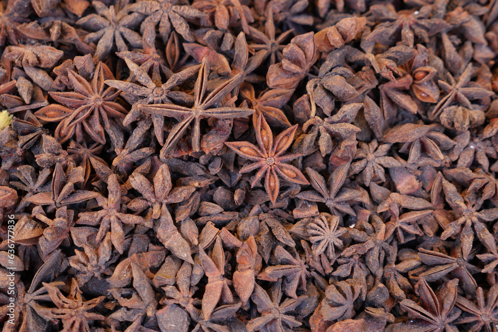 many star anise fruit 0n table close pu many star anise fruit 0n table close pu