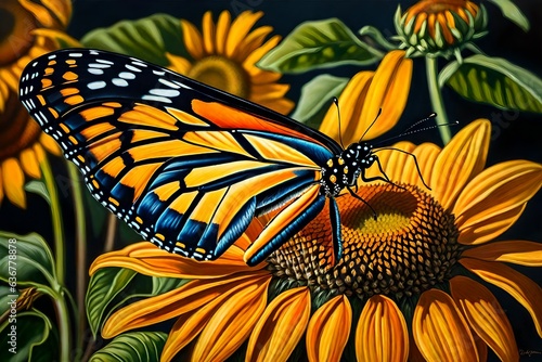 monarch butterfly on flower