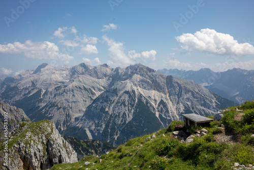 View of the mountain massif 