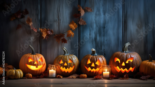 Scary Halloween Pumpkins, carved pumpkins for Halloween. Spooky Pumpkin Wallpaper