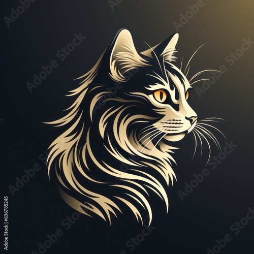 cat minimalistic avatar © stasknop