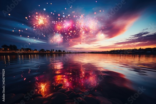 A Symphony of Colors  Capturing the Essence of a Beautiful Firework Display