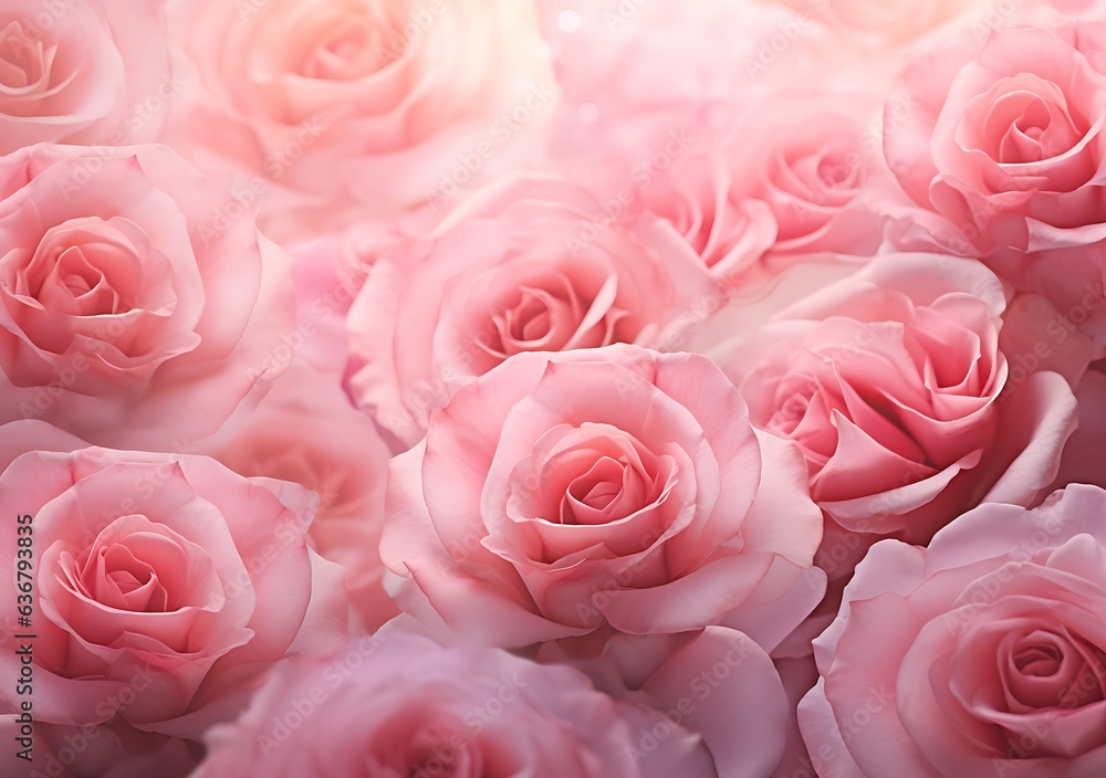 pink roses on bokeh background, valentines day pink roses on bokeh background, valentines day
