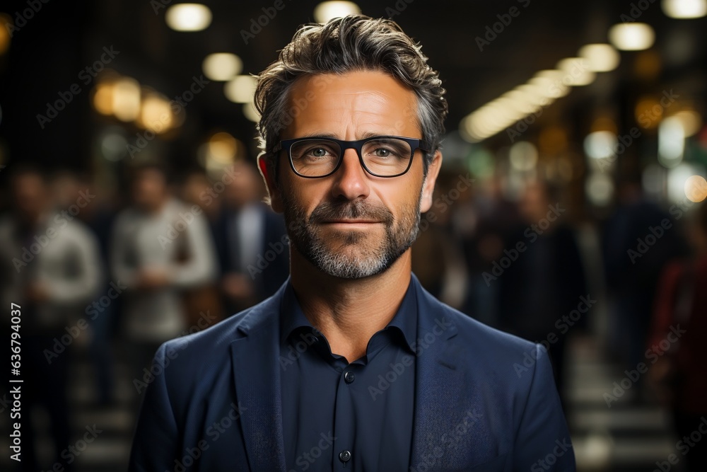 Confident handsome CEO. Businessman Confident handsome CEO. Businessman