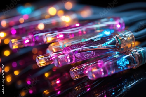 Fiber Optic Elegance Up Close  A Visual Symphony of Cable Architecture