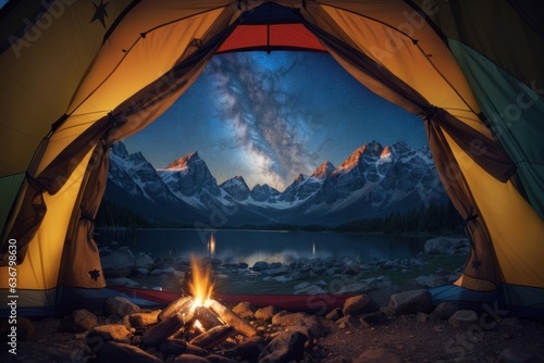 Mountain Hike with Campfire, Stargazing from the Tent
