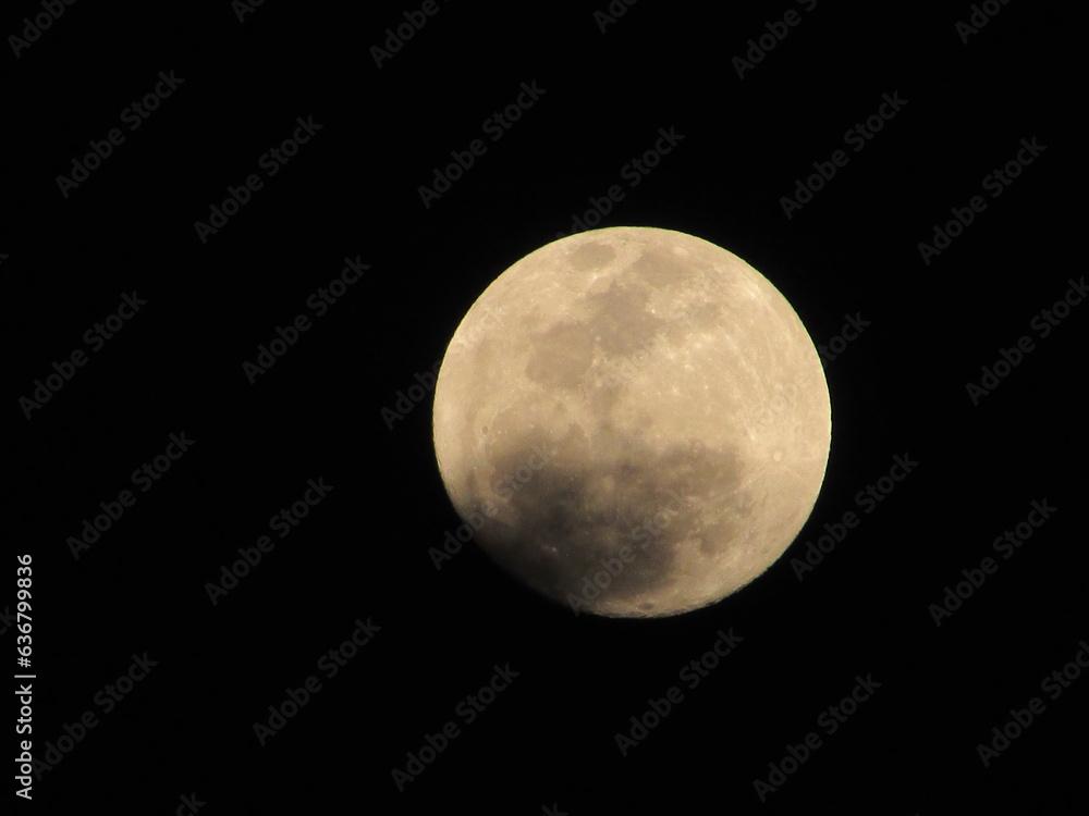 The full moon on a beautiful, dark night The full moon on a beautiful, dark night