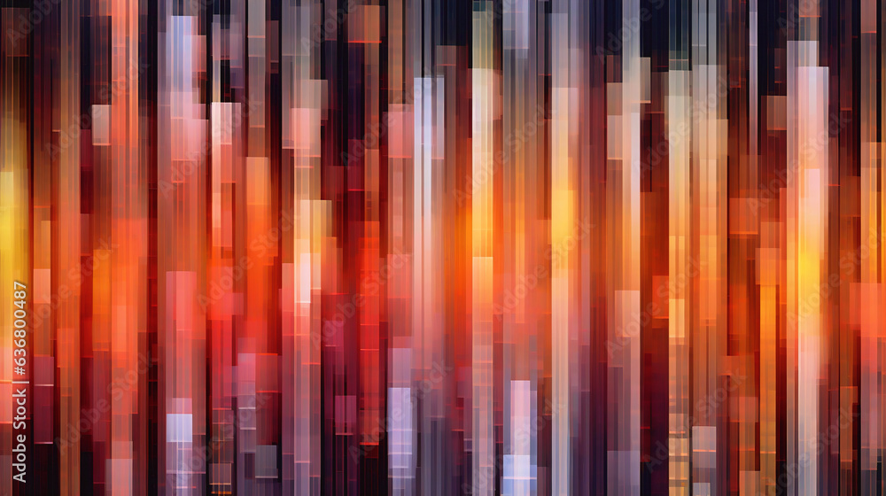 Abstract stripes wall - tech background - generative AI - obrazy, fototapety, plakaty 