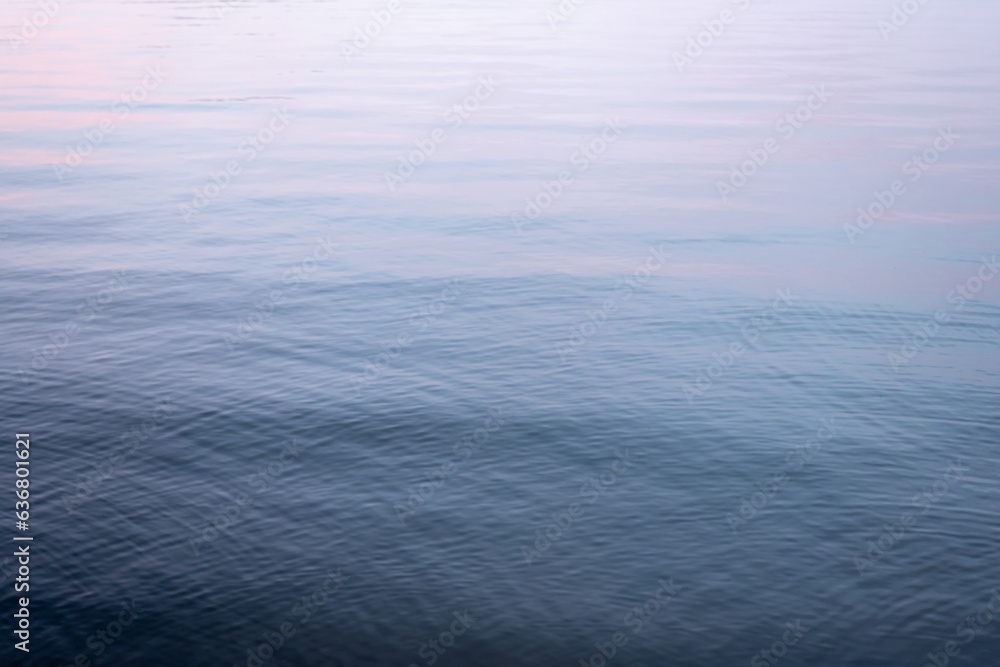 Blue water surface with ripples