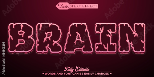 Brain Editable Text Effect Template