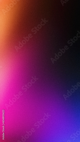 Purple orange blue black grainy vertical color gradient background mobile wallpaper backdrop design
